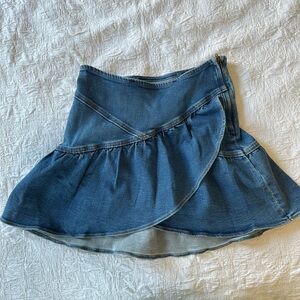 Mother mini Jean skirt